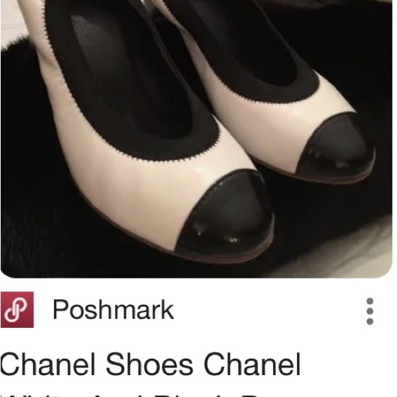 Auth Chanel 2.Tone Leather Cap Toe Platform Pumps womens size 39 Origi Box - Picture 6 of 6